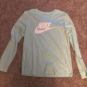 Nike Pastel Blue Long Sleeve Tee